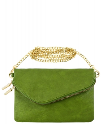 Envelope Clutch Crossbody Bag AD2585 OLIVE